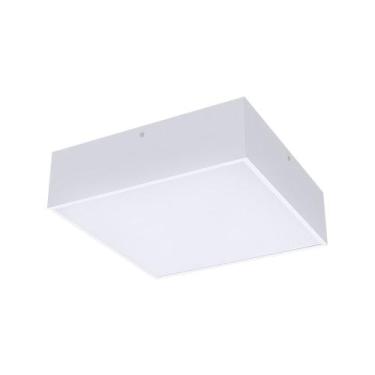 Imagem de Plafon Taschibra Quadra E27 Bivolt, Branco
