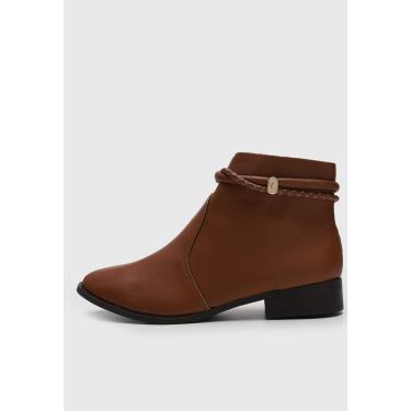 Imagem de Bota Via Uno Cano Curto Caramelo VIA UNO 708040 feminino