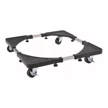 Imagem de Suporte De Geladeira/Maquina De Lavar E Fogão Inox Rodinhas - oem