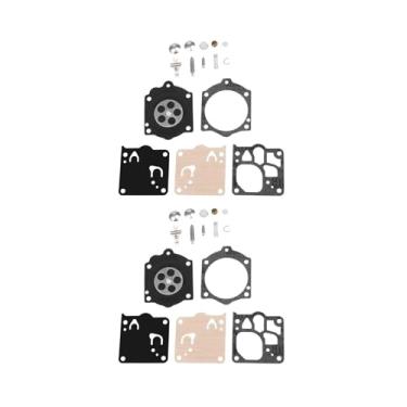 Imagem de 1 kit de reconstrução de carburador de carburador de diafragma para motosserra Walbro WJ Carb K10-WJ para ferramentas de motosserra Husqv Arna Poulan (2 conjuntos)