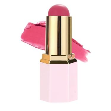 Imagem de Cream Blush,Bastão Iluminador Hidratante À Prova D’Água - Iluminador Facial Natural de Longa Duração para Pele Seca, ou Mista em Maçãs do Rosto, da Sobrancelha e Lábios