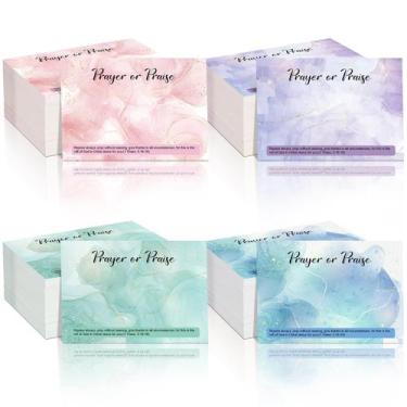 Imagem de Resholder de cartões de pedido de oração 400 unidades de mármore aquar