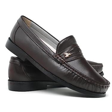 Imagem de Mocassim Masculino Dockside Vintage Couro Legítimo Blaqueado 1018 (Marrom, BR, Adulto, Numérico, 37)