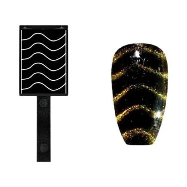 Imagem de Caneta Magnética 3D para Nail Art - Ponta Dupla para Esmalte em Gel UV