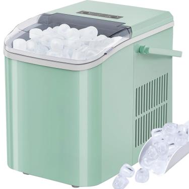 Imagem de Máquina de gelo Zibbizo Portable Bancada Autolimpante 26,5 libras