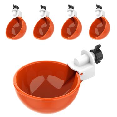 Imagem de Lil' Clucker – Bojo grande de enchimento automático para aves (pacote com 5) | Sistema de rega automática para galinhas, patos, gansos, perus, etc. | Kit de alimentador de água