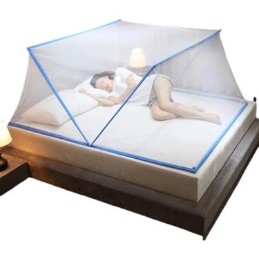 Imagem de Mosquiteiro, rede mosquiteira para cama, barraca mosquiteira dobrável, cobertor mosquiteiro para adultos, rede mosquiteira portátil dobrável para uso externo para casa e viagens, fácil de instalar/D