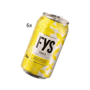 Imagem de Kit 6 Latas FYS 350ml - ÁGUA TÔNICA OU REFRIGERANTE ZERO - HEINEKEN, 6