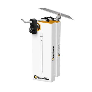 Imagem de Kit Trava De Segurança Anti-Furto Para Gancho Expositor Stop Lock 12Unid + 1 Chave - Gshield