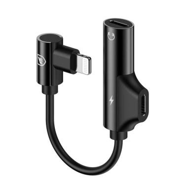 Imagem de Adaptador Lightning Dinamic Com Entrada Para Carregamento - Preto - Gshield