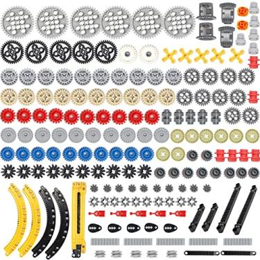 Imagem de KonHaovF Technic Parts Gear Set Compatible with Lego Bricks, Technic Pieces Bulk, DIY Technic Gears Assortment Pack-Gears, Gears Rack, Technic Differential