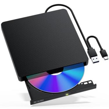 Imagem de Unidade externa de Blu-ray NVOPERANG USB 3.0 e BD/DVD/CD tipo C