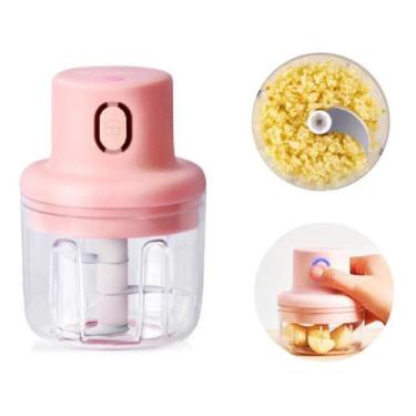 Imagem de Mini Triturador eletrico processador Alimentos 3 Lâminas - ZEM