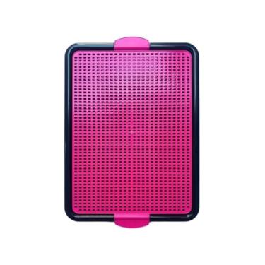 Imagem de Tapete Higiênico para Cães - Absorção Rápida, Antiodor e Lavável | Banheiro Sanitário Portátil com Superfície Antiderrapante para Filhotes e Cães Idosos(Rosa)