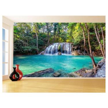 Imagem de Papel De Parede 3D Paisagem Cachoeira Florestas 3,5M Nch240 - Você Dec