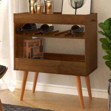 Imagem de Aparador Bar Stein Canela com Espaço para Garrafas - CASA H