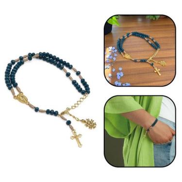 Imagem de Pulseira Terço Nossa Senhora das Graças Cristal 4 mm - FORNECEDOR 1