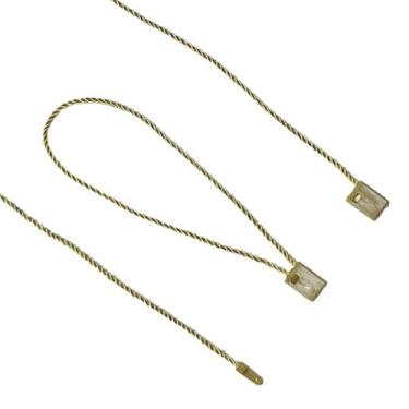 Imagem de Lacre de Autenticidade para Tag de Roupas com 1 Ponta Dourado 1.000 Pe
