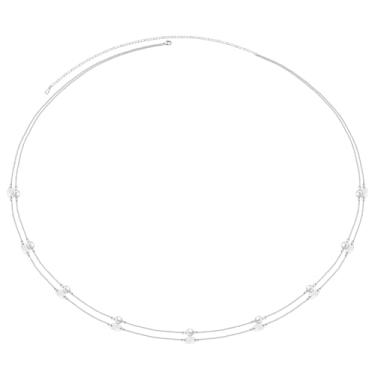 Imagem de Corrente de cintura de prata esterlina S925 com pérola delicada boho em camadas corrente de corpo de praia ajustável sexy biquíni corrente de barriga acessórios para mulheres 76-96 cm