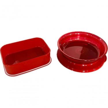 Imagem de Tupperware Kit 2 Peças Tigelas Vermelhas Tigelas Vermelhas