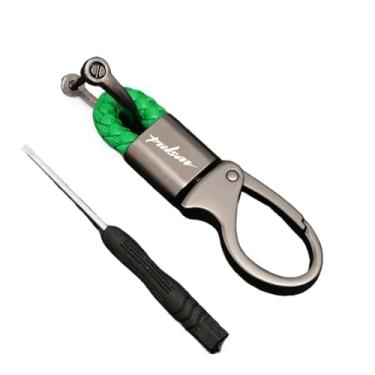 Imagem de jininshengxindianzi Custom Moto Keychain Compatible With Bajaj Pulsar Ns Rs 200 NS200 RS200 V2 AS 200RS 200NS 200AS 150 Keyring Key Chain Motorcycle Accessories(Green)