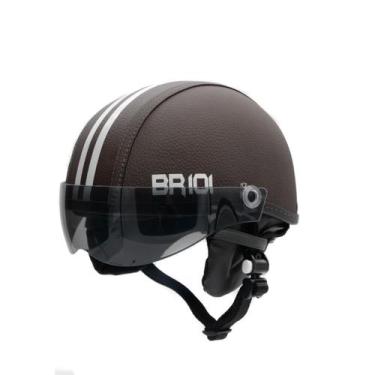Imagem de Capacete Coquinho Br 101 Café Fume Pp - Scooter/Bike
