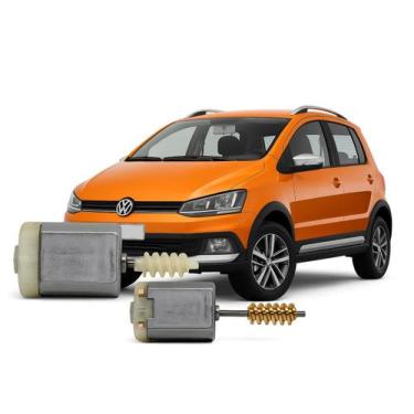Imagem de Kit 2 Motor Trava Eletrica Crossfox 2003 a 2019 Porta Tanque Porta-mal