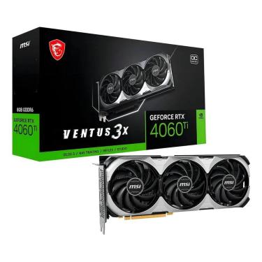 Imagem de Placa de Vídeo MSI NVIDIA Ventus 3X OC RTX-4060TI 16GB GDDR6