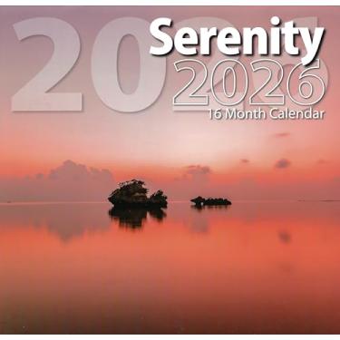 Imagem de Calendário de parede tamanho completo Serenity 2026 para planejamento, agendamento e organização