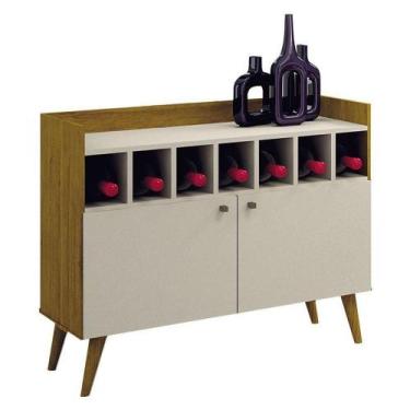 Imagem de Buffet Aparador Bar Napoli Freijó Off White  Leifer Móveis - LEIFER MO