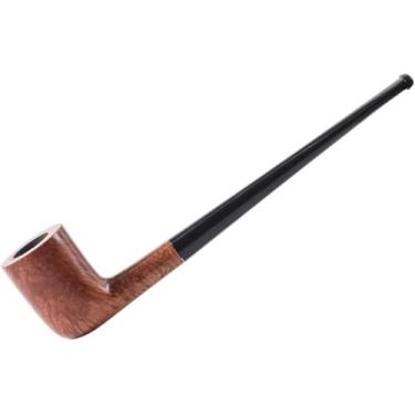 Imagem de Cachimbo De Madeira De Vara Longa, Cachimbo De Tabaco De Madeira De Briar Feito à Mão Destacável Vintage, Filtro De 3mm Para Homens, B1