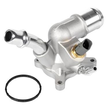 Imagem de Conjunto de entrada de água da carcaça do termostato do líquido de arrefecimento do motor para Chrysler 200 5047263AB