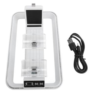 Imagem de 3 em 1 RGB LED Controller Station Plug Play Tipo C Dock de carregamento de carregamento duplo console