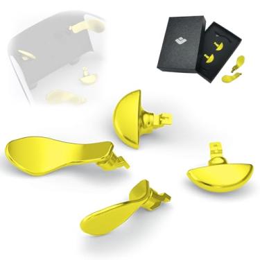 Imagem de KD.FLY Pás Traseiras De Metal Para Controle Ps5 Edge, 4 Botões, Peças Reposição, Acessórios, Jogo Sem Fio Dual Sense, Dourado