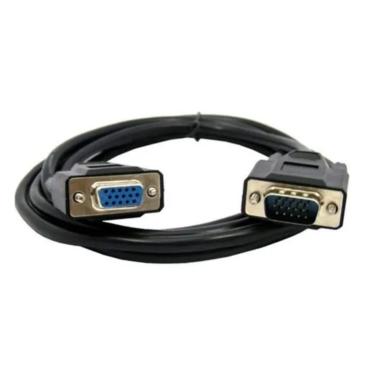 Imagem de Cabo Monitor VGA NWT HD15M X HD15F 1.8M Preto com Filtro