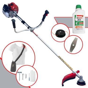 Imagem de Podador de Grama Profissional À Gasolina Kawashima BCJ521L 52cc 2,5HP 