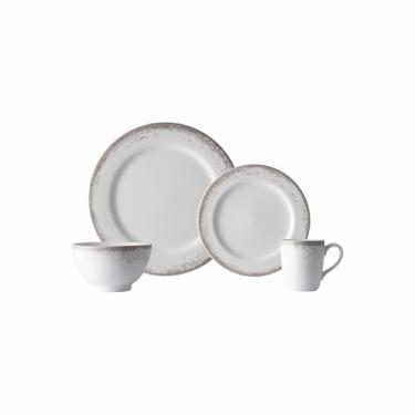 Imagem de Serviço de 16 peças com Bowl e Caneca em Porcelana, Decoração Névoa Cinza, Porcelana Schmidt