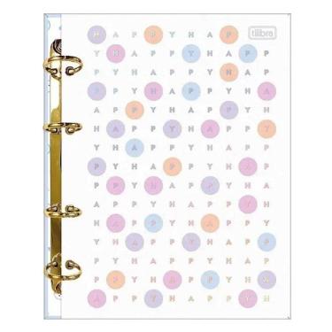Imagem de Fichário Caderno Argolado Happy 160 Folhas - Tilibra