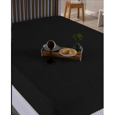 Imagem de Protetor de Colchão Impermeável Casal 1,88x1,38x30cm Microfibra Matelado Antialérgico