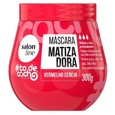 Imagem de Máscara Capilar Matizadora Salon Line Vermelho Cereja To De Cacho 300g