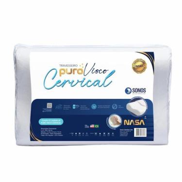 Imagem de Travesseiro Sonos Puro Visco Cervical Peça Com 3 Alturas