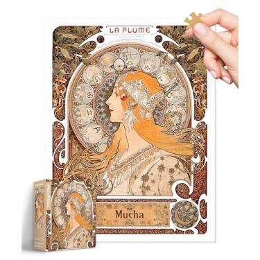 Imagem de PieceRelax Quebra-Cabeças De Plástico Para Adultos, 1200 Peças - Alphonse Mucha Zodíaco, Os Jogos Mesa E Presentes Mais Satisfatórios, Sem Necessidade Tapete Quebra-Cabeça [H3638]