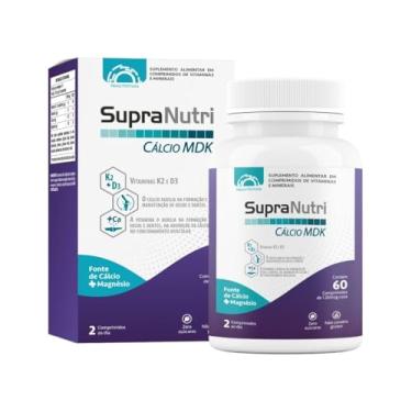 Imagem de Suplemento Vitamina Cálcio,magnésio, d3,k2 Supranutri Cálcio Mdk C/60cpr