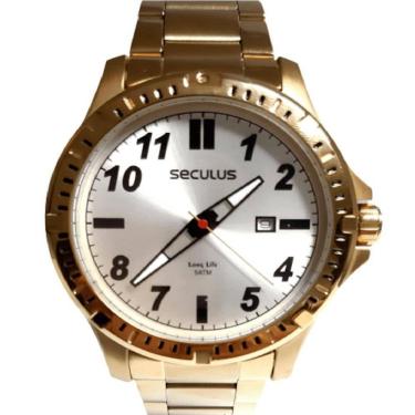 Imagem de Relogio Masculino Dourado Seculus 20900Gpsvda1