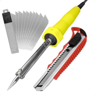 Imagem de Ferro Solda 30W 127V Elétrico + Kit Estilete 10 Laminas - Startools