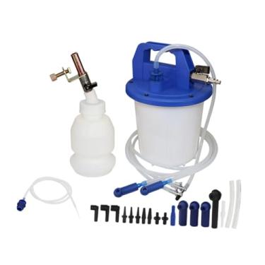 Imagem de Generic Kit de sangria de freio a vácuo, extrator de fluido de freio de 3 litros, ferramenta extratora de sangria de embreagem à prova de vazamentos, com, Azul