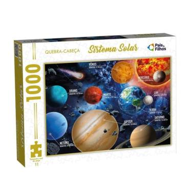 Imagem de Quebra cabeça Sistema Solar Espaço Planetas 1000 peças - Puzzle QC Pais e filhos