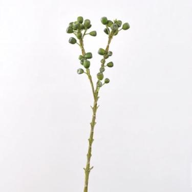 Imagem de 54 cm Plantas verdes artificiais Ramos de eucalipto Decoração para casa Ramos de frutas Buquê Arranjo de flores Acessórios (Verde)