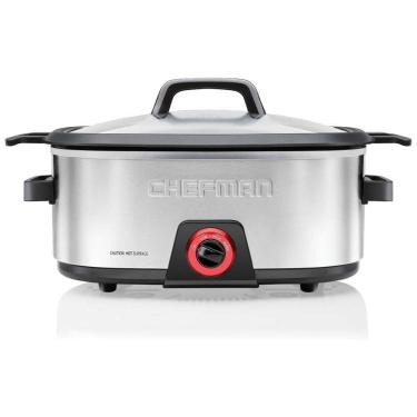 Imagem de Panela Elétrica Antiaderente, Capacidade 5.6L , Aço Inoxidável, 110V 350W, CHEFMAN, Prateado