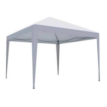 Imagem de Tenda Gazebo Articulável Aço Branco 3X3 M Praia E Jardim